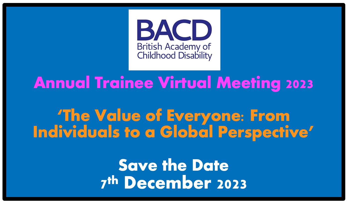 Paediatric Neurodisability Trainee Education Day